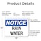 Signmission Rain Water, 18 in W x Rectangle, Aluminum OS-2PACK-NS-A-1218-L-17975 - alternate 5